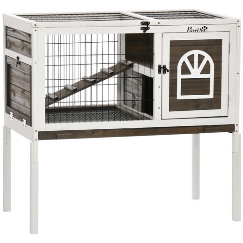 Pawhut elevated rabbit - pawhut,