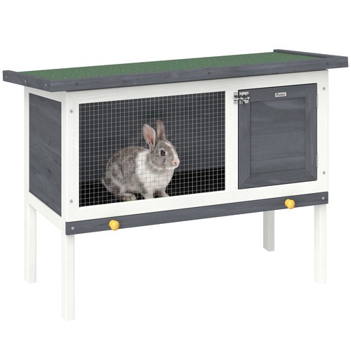 Pawhut rabbit hutch - pawhut, hutch,