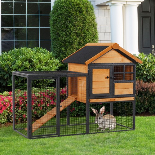 Pawhut wood metal - wood-metal, rabbit