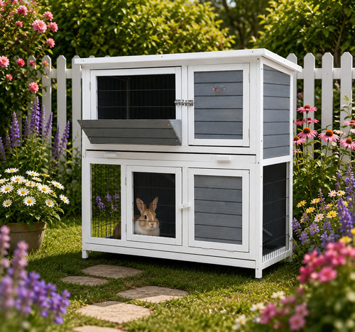 Rabbit hutch hutches run - hutch, runs