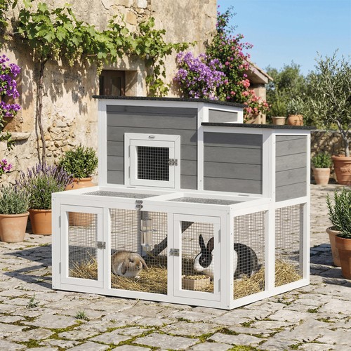 Wooden rabbit hutch indoor - hutch,,