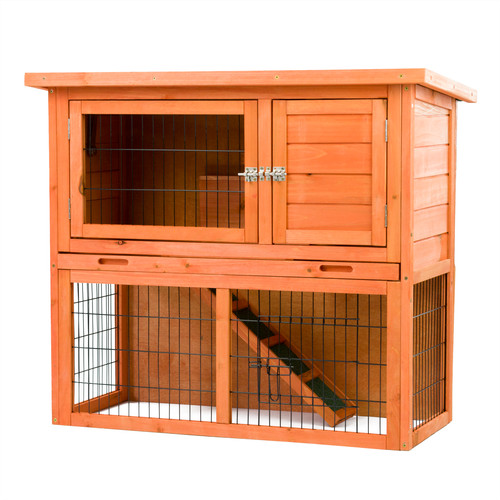 3ft outdoor rabbit hutch and - rabbit,