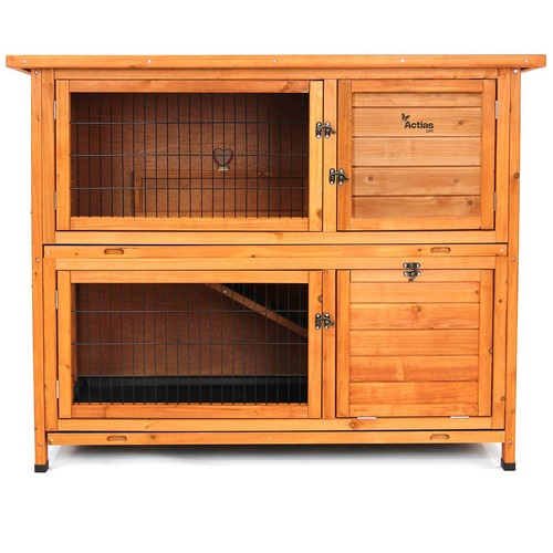 Wooden bunny rabbit - rabbit, hutch