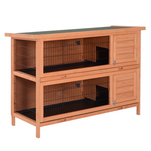 Pawhut rabbit hutch guinea - hutch,,