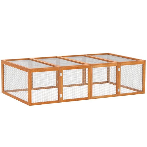 Pawhut rabbit hutch - pawhut,
