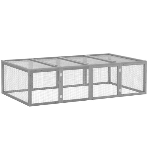 Pawhut rabbit hutch - hutch, cage