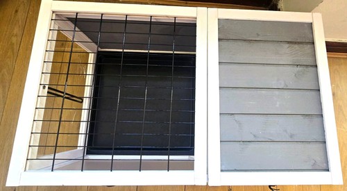 Pawhut wooden rabbit hutch - pawhut,