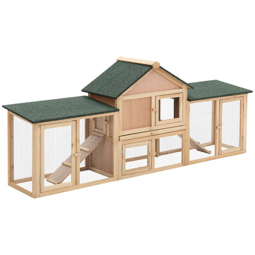 Wooden rabbit hutch bunny cage - wooden,